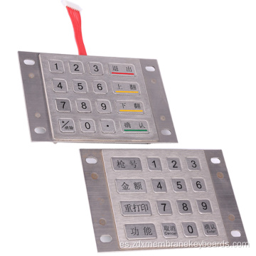 Interruptor de membrana de panel plano LED integrado
